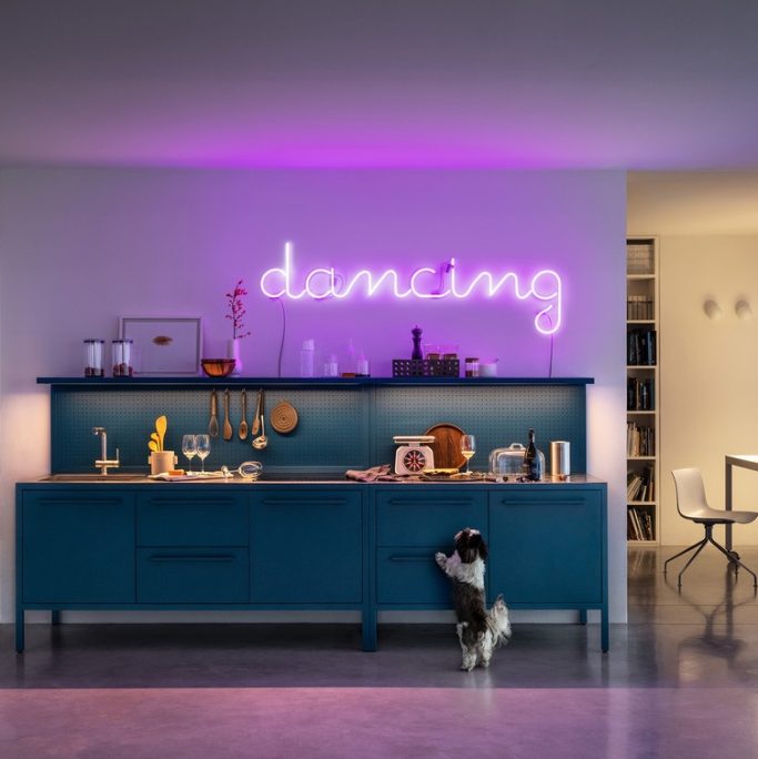FRAME Kitchen + INOX Top - Kleur Ocean Blue