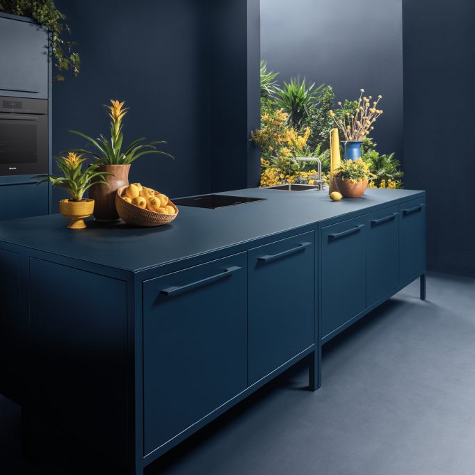 FRAME Kitchen + Glas top - Kleur: Ocean Blue